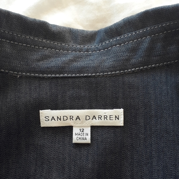 Sandra Darren Women's Size 12 Blue Denim Dress - Picture 6 of 6
